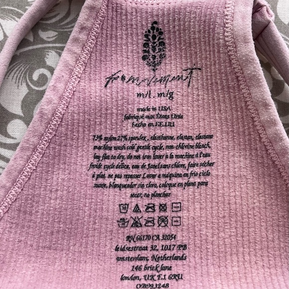 FP Movement Pink Ribbed Stretchy Crop Top - Picture 2 of 5